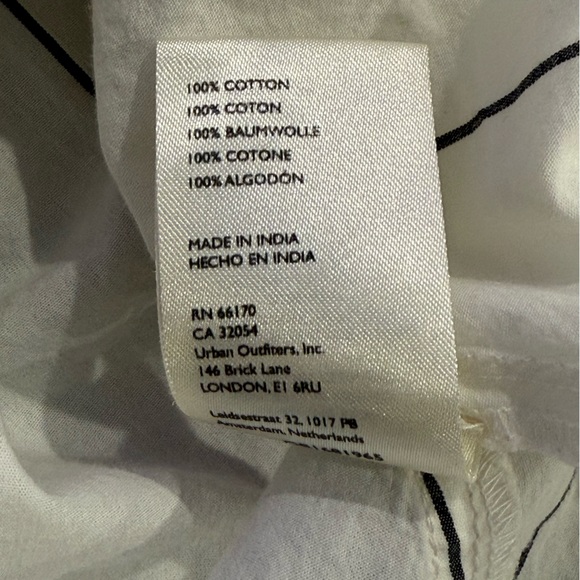 We‎ The Free Happy Hour Striped Oversize Poplin Button-Up Shirt - Picture 8 of 9